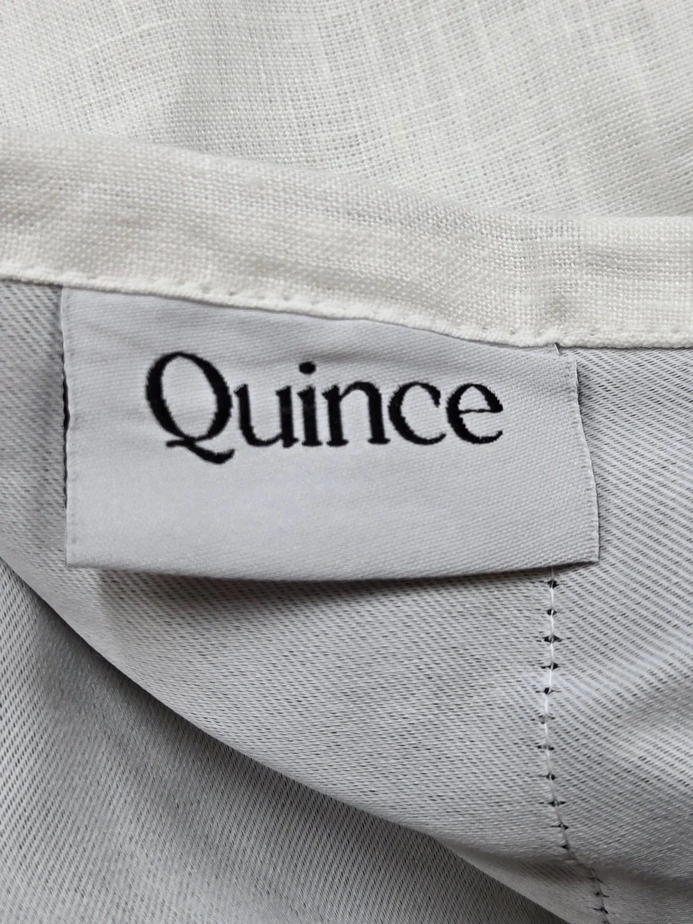 NWOT QUINCE Set Of 2 48x84 European Linen True Blackout Curtains White 9368